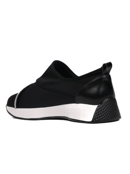 Women, Women Footwear, Black Loafers