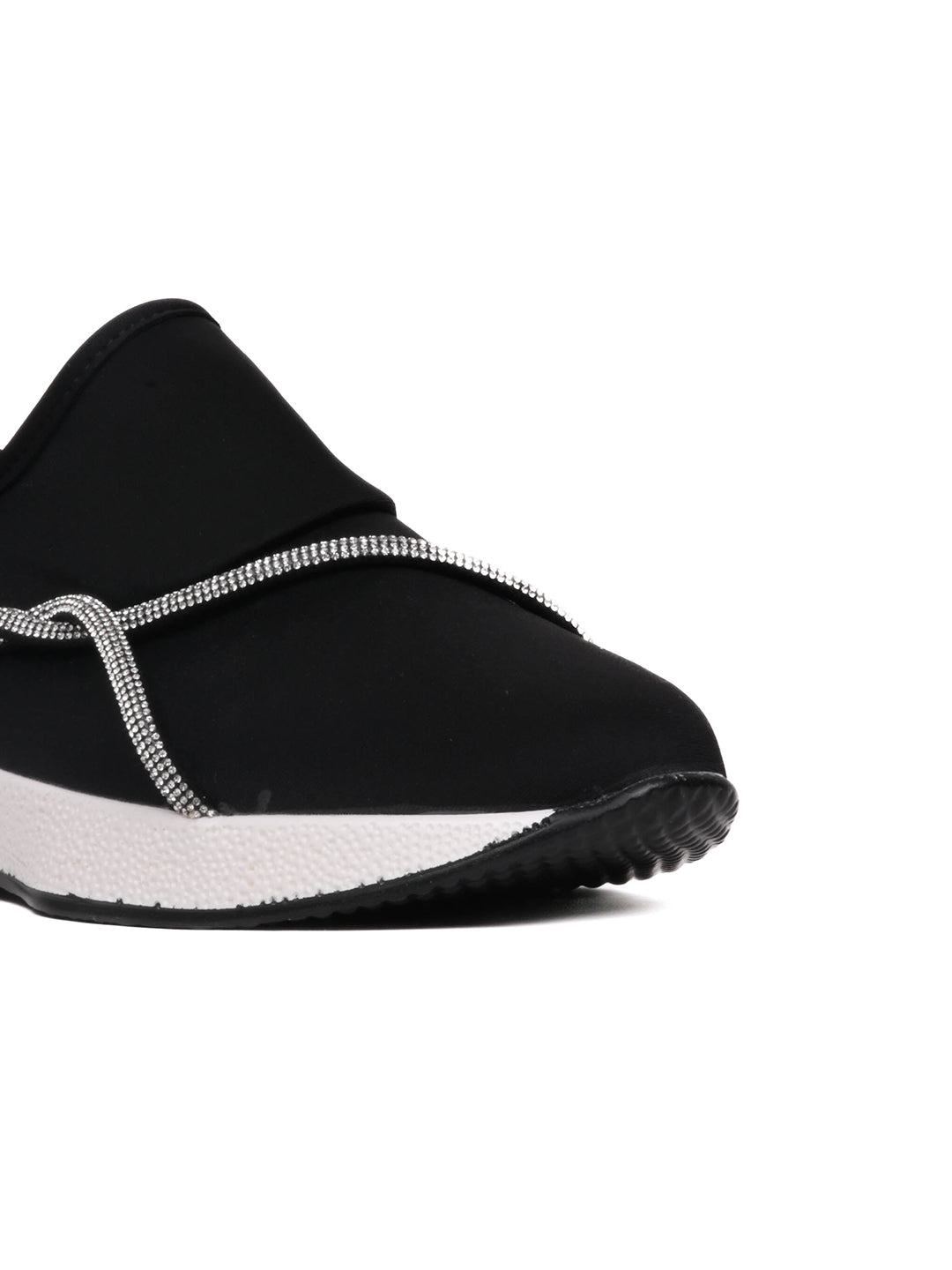 Women, Women Footwear, Black Loafers