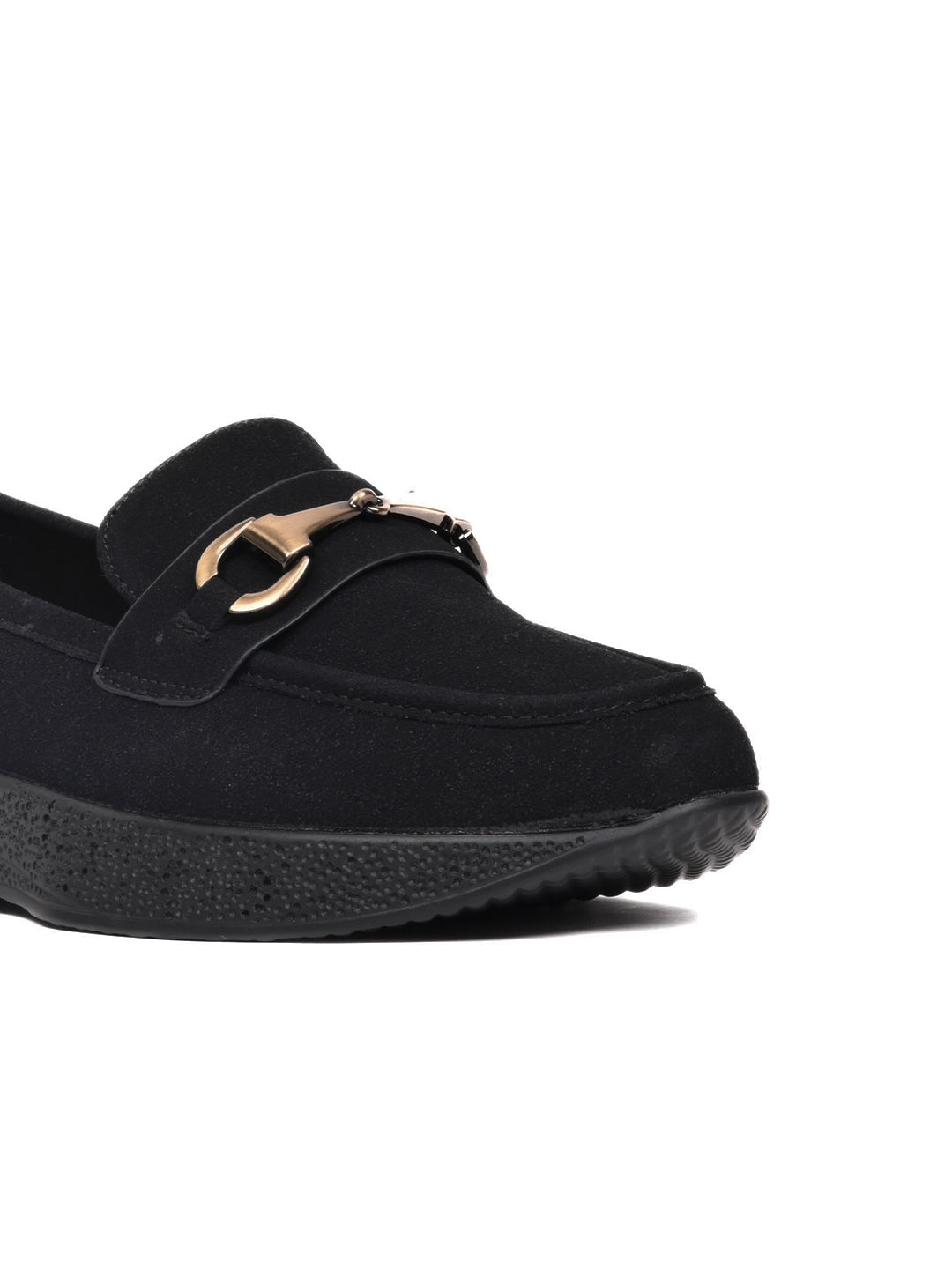Women, Women Footwear, Black Loafers
