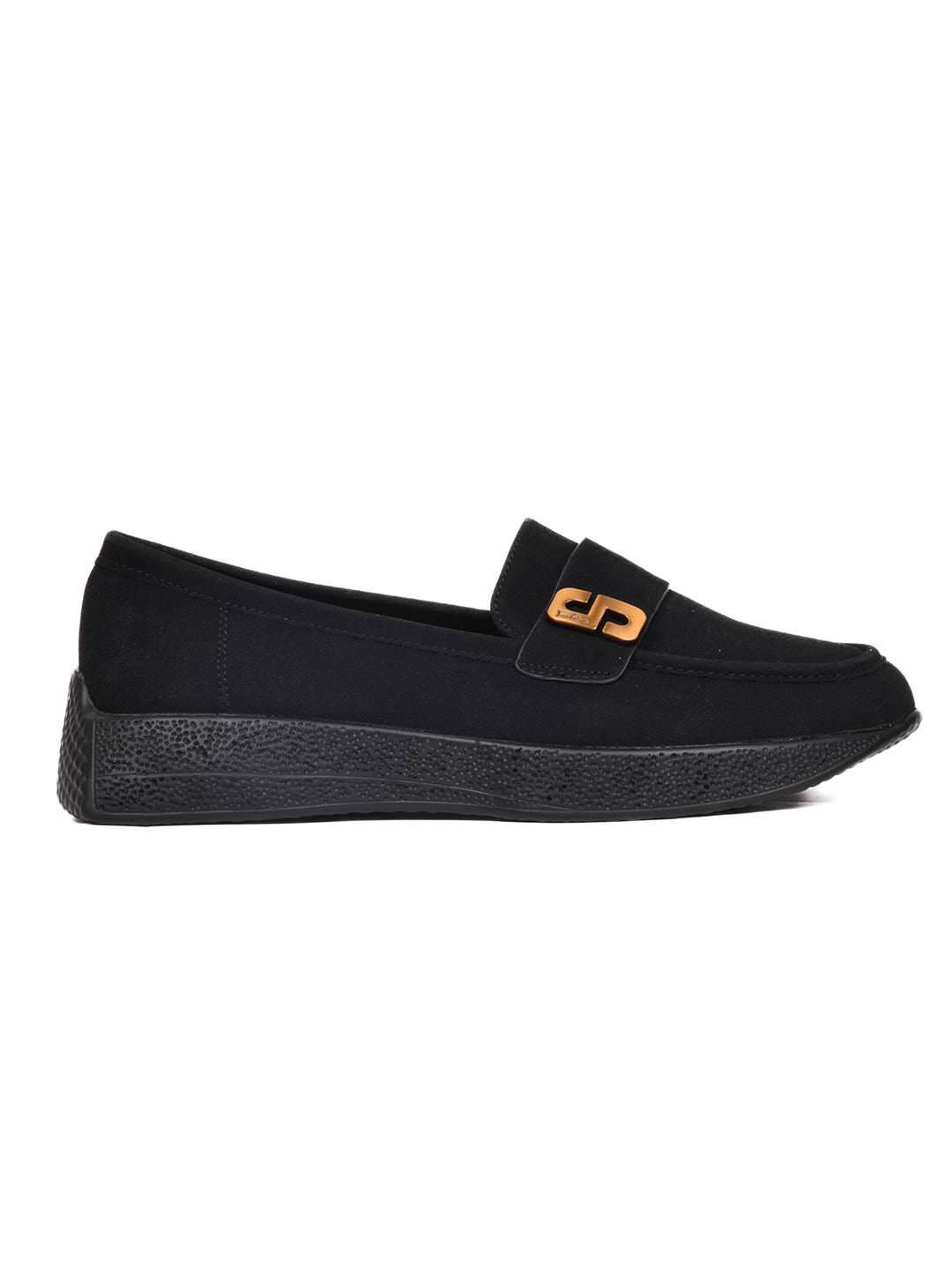 Women, Women Footwear, Black Loafers