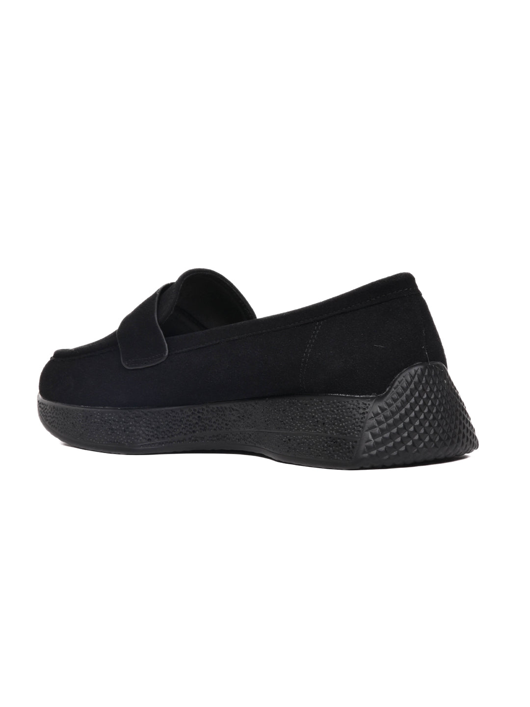 Women, Women Footwear, Black Loafers