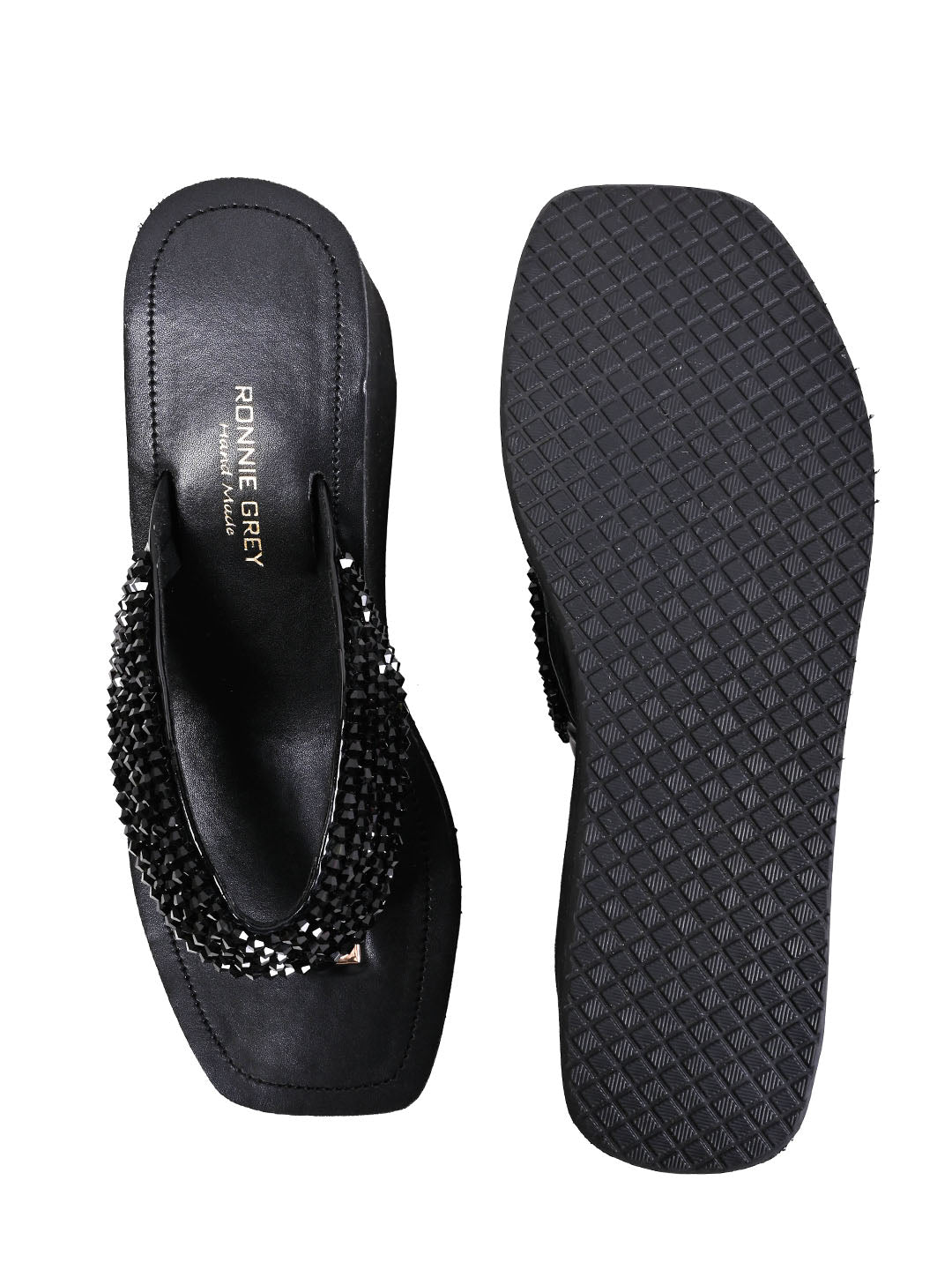 Women, Women Footwear, Black Wedges