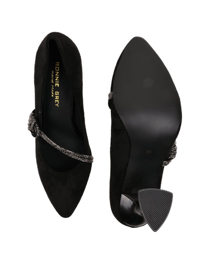 Women, Women Footwear, Black Pumps