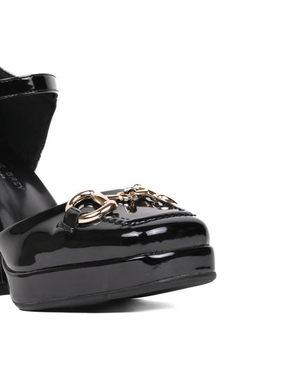 Women, Women Footwear, Black Sandals