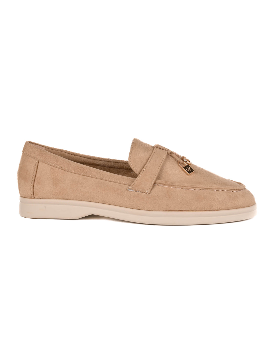 Women, Women Footwear, Beige Loafers
