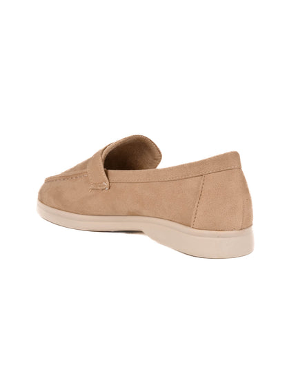 Women, Women Footwear, Beige Loafers