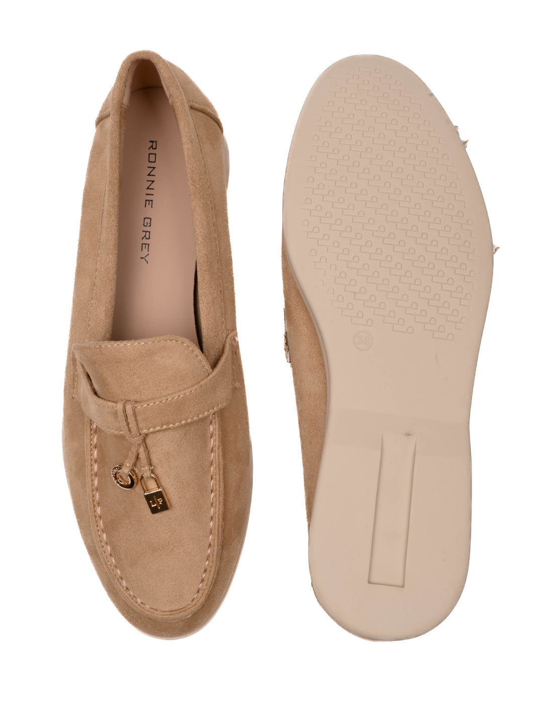 Women, Women Footwear, Beige Loafers