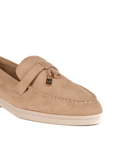 Women, Women Footwear, Beige Loafers