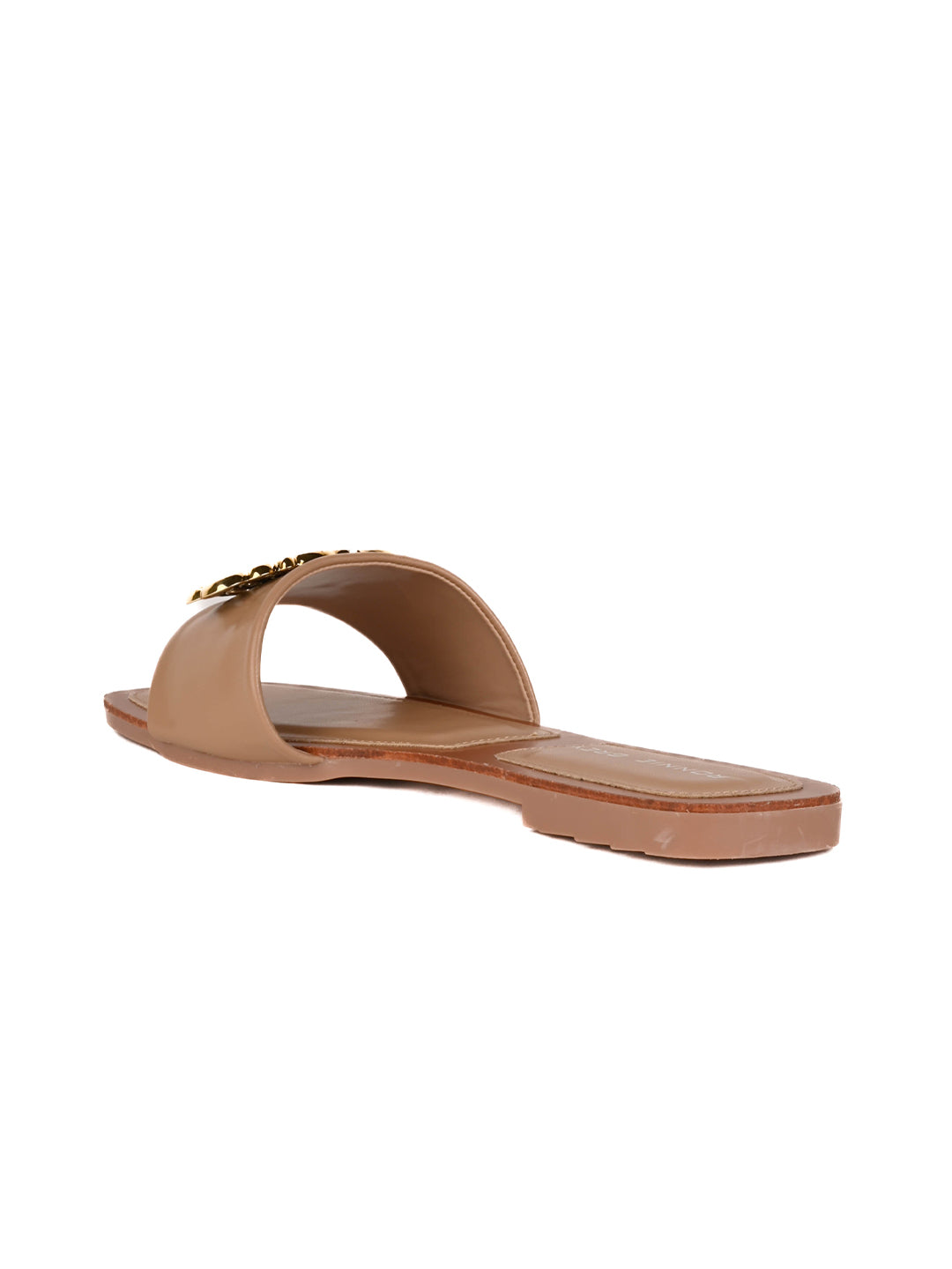 Women, Women Footwear, Brown Open Toe Flats