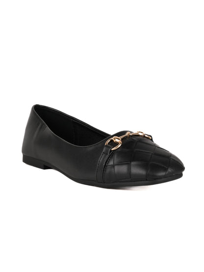 Women, Women Footwear, Black Ballerinas