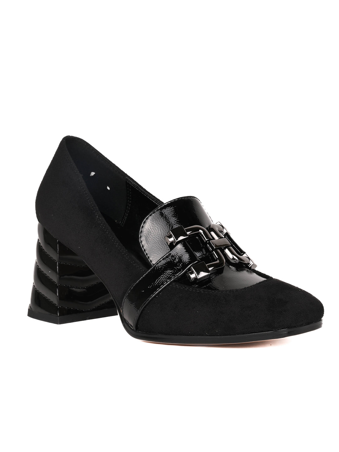 Women, Women Footwear, Black Loafers