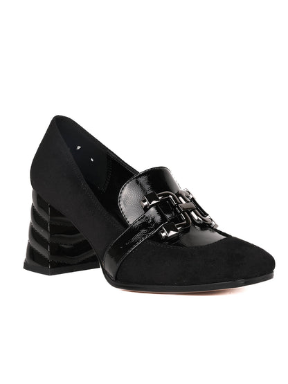 Women, Women Footwear, Black Loafers