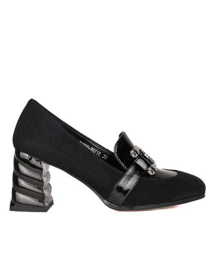 Women, Women Footwear, Black Loafers