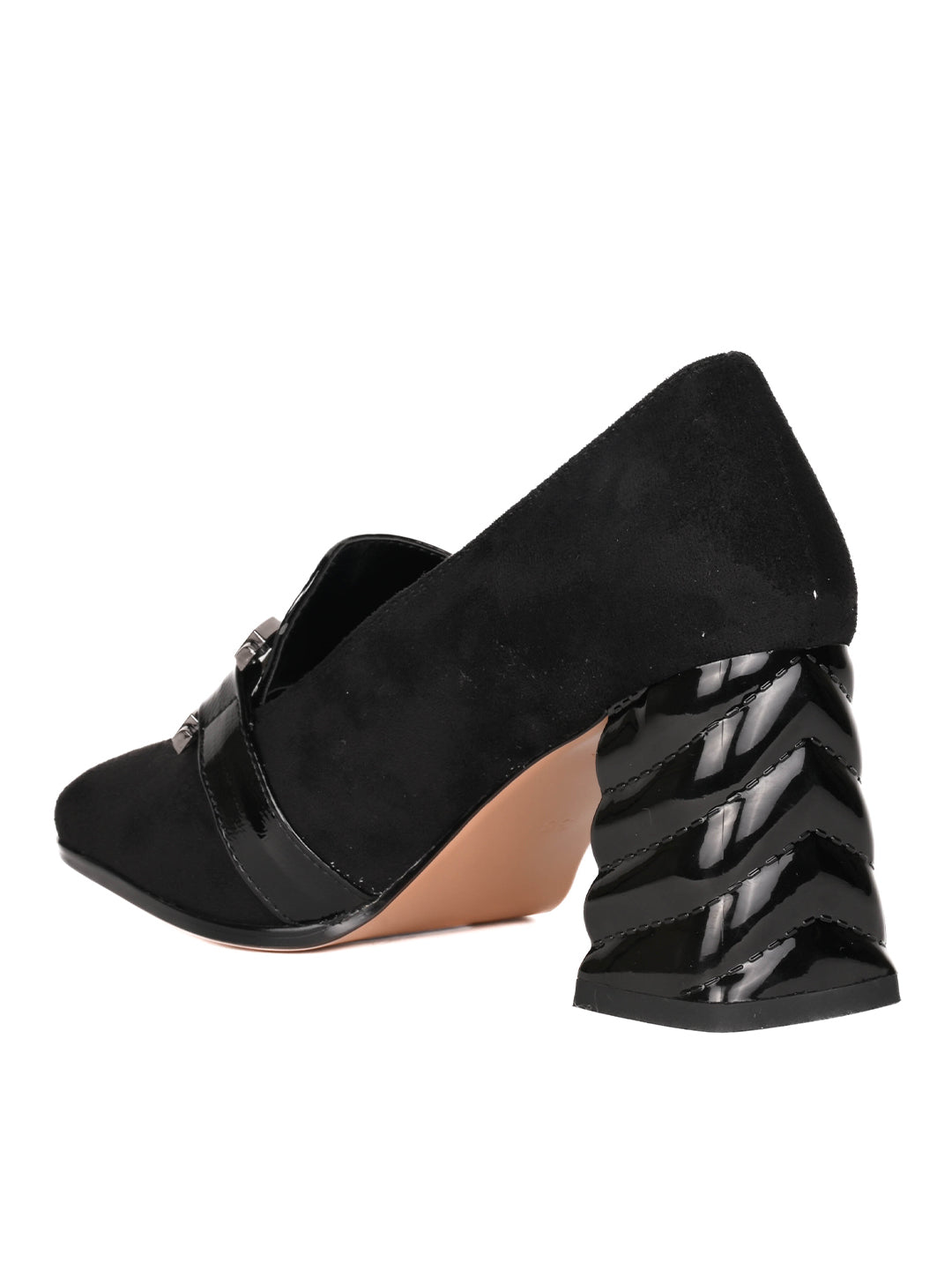 Women, Women Footwear, Black Loafers