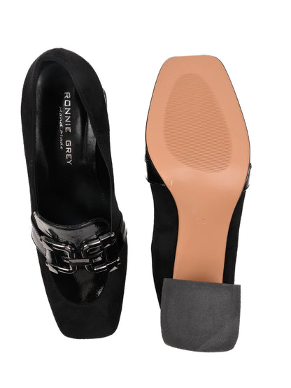 Women, Women Footwear, Black Loafers