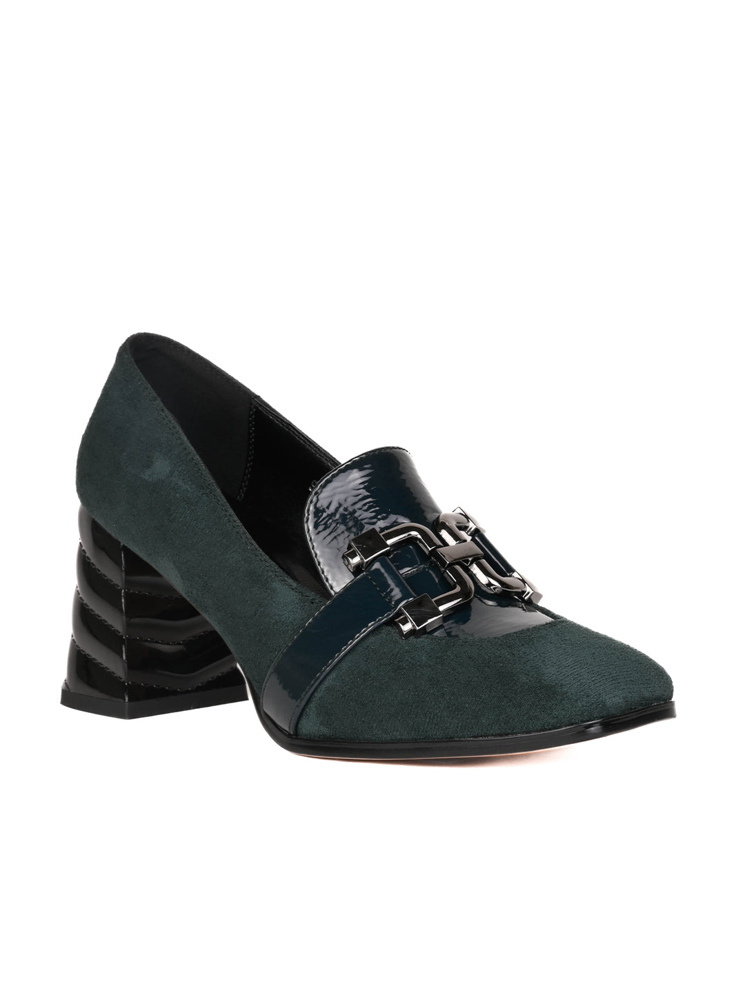 Women, Women Footwear, Green Loafers