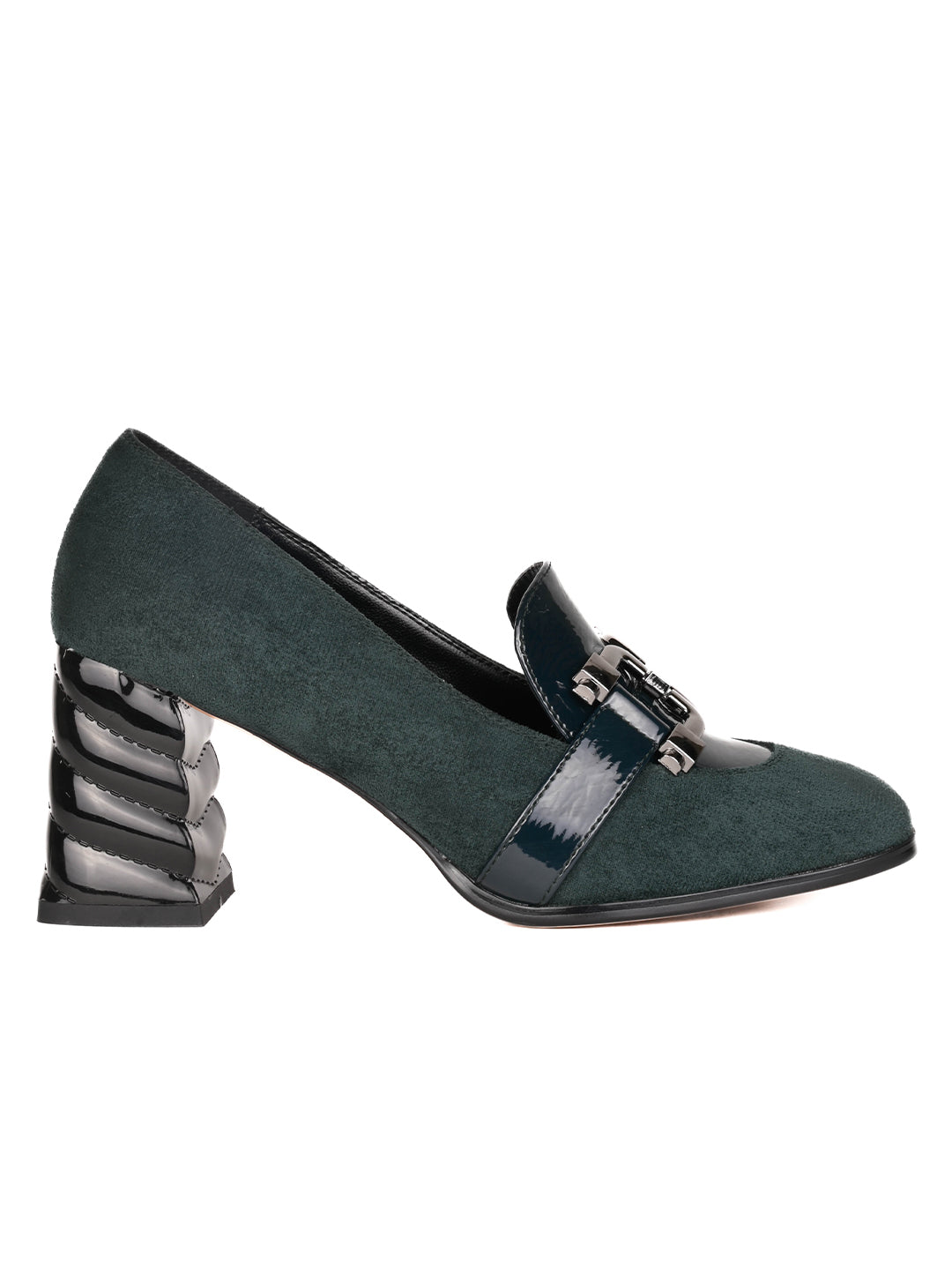 Women, Women Footwear, Green Loafers