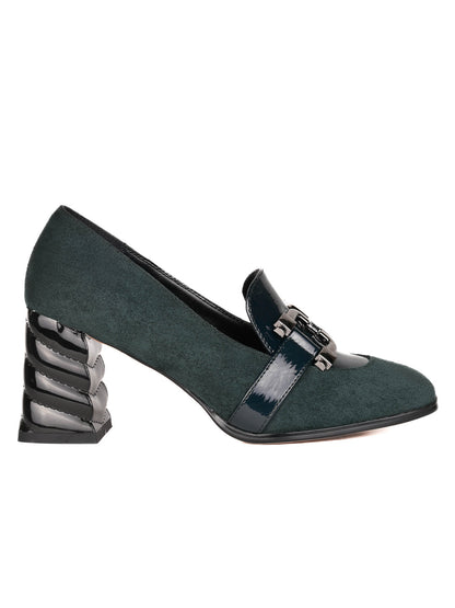 Women, Women Footwear, Green Loafers