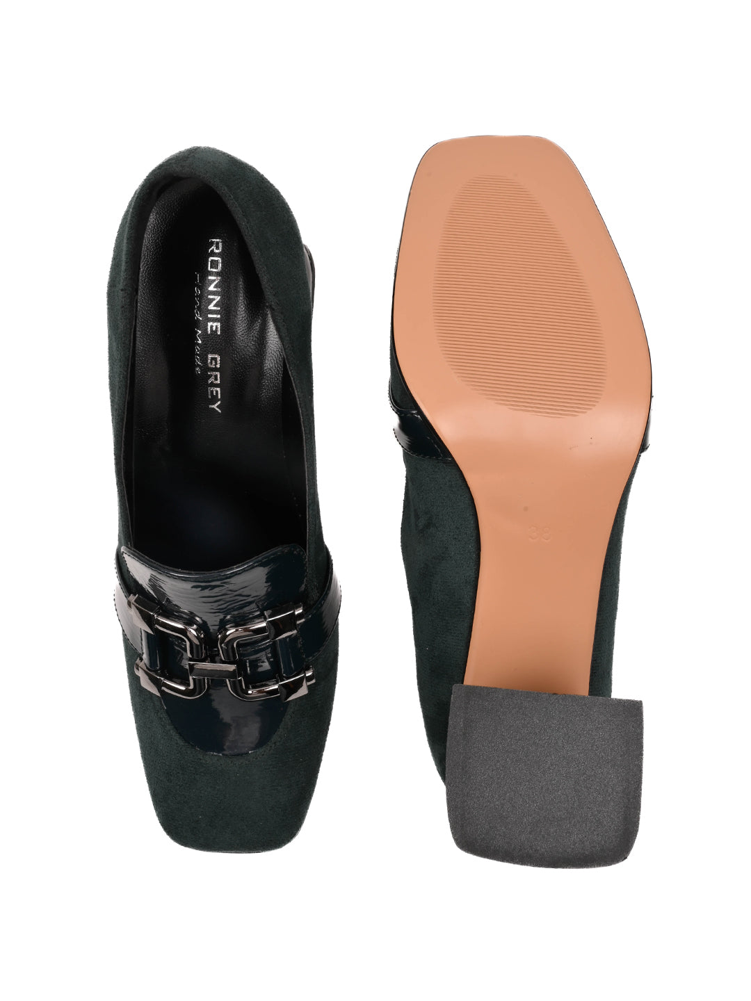 Women, Women Footwear, Green Loafers