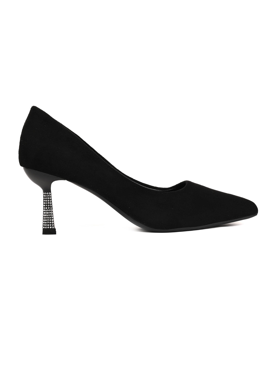 Women, Women Footwear, Black Pumps