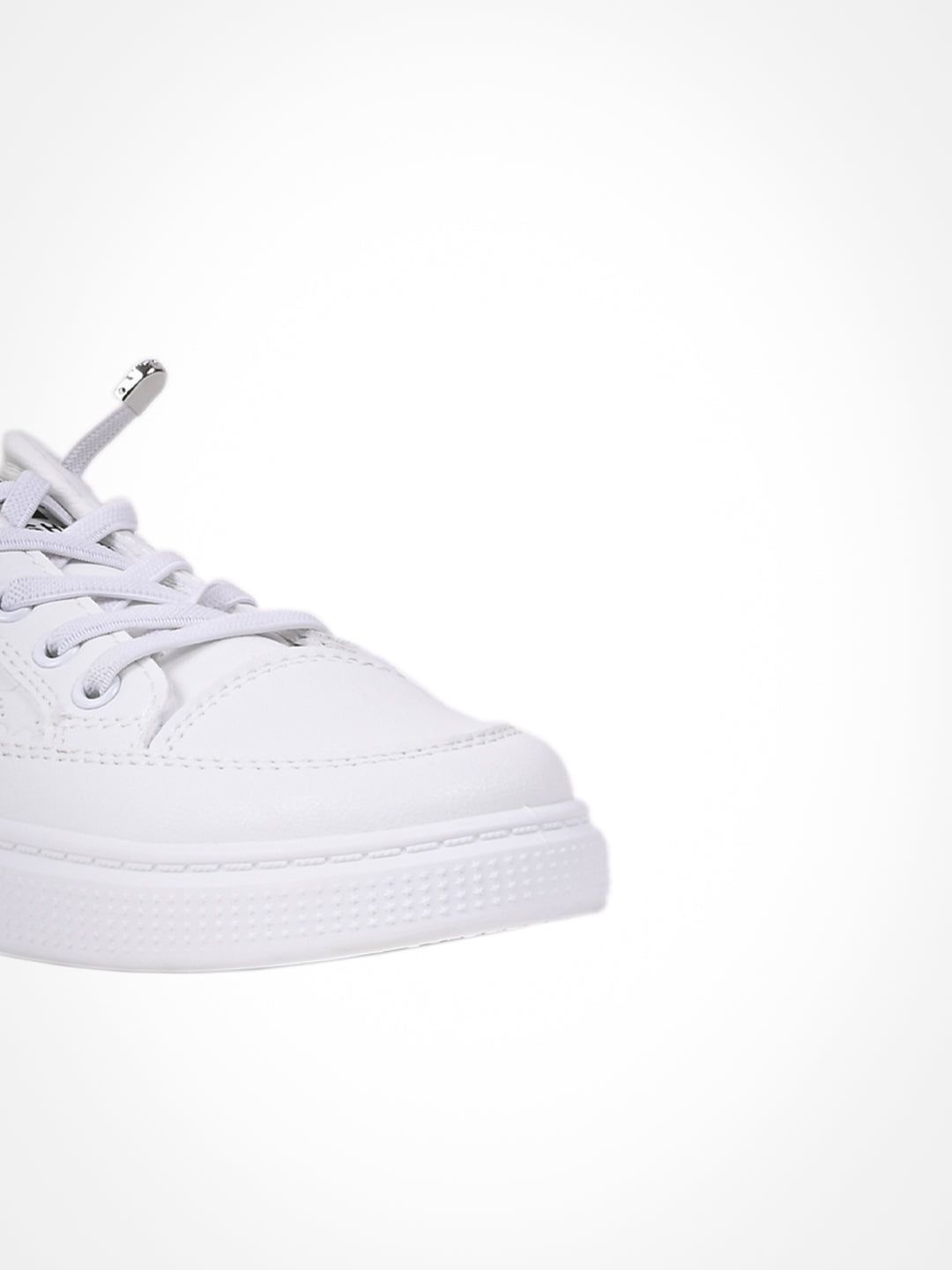 Women White & Black Textured Sneakers