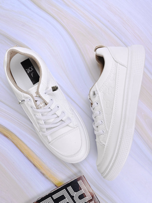 Women, Women Footwear, White Sneakers