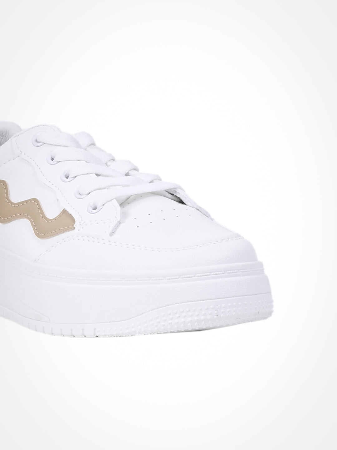 Women White Colourblocked Sneakers