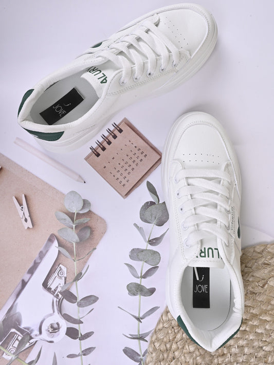 Women, Women Footwear, White Sneakers