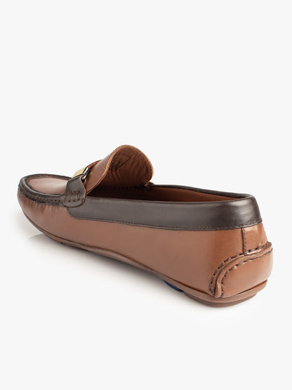 Men Tan Solid Driving Shoes