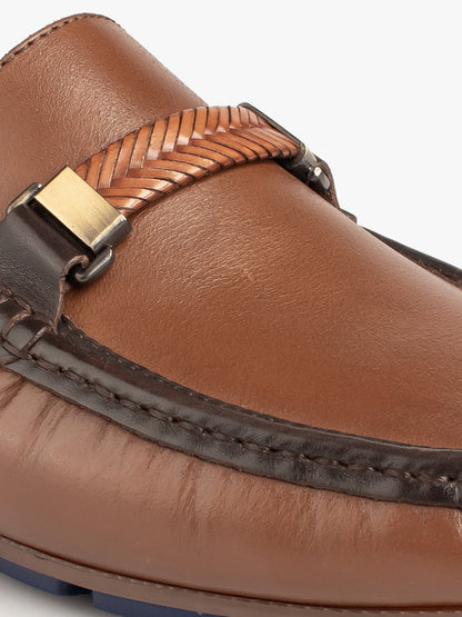 Men Tan Solid Driving Shoes