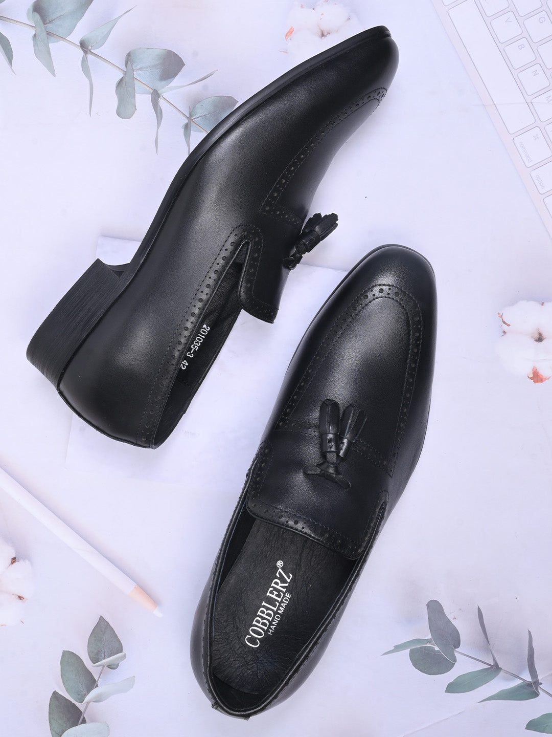 Men, Men Footwear, Black Loafers