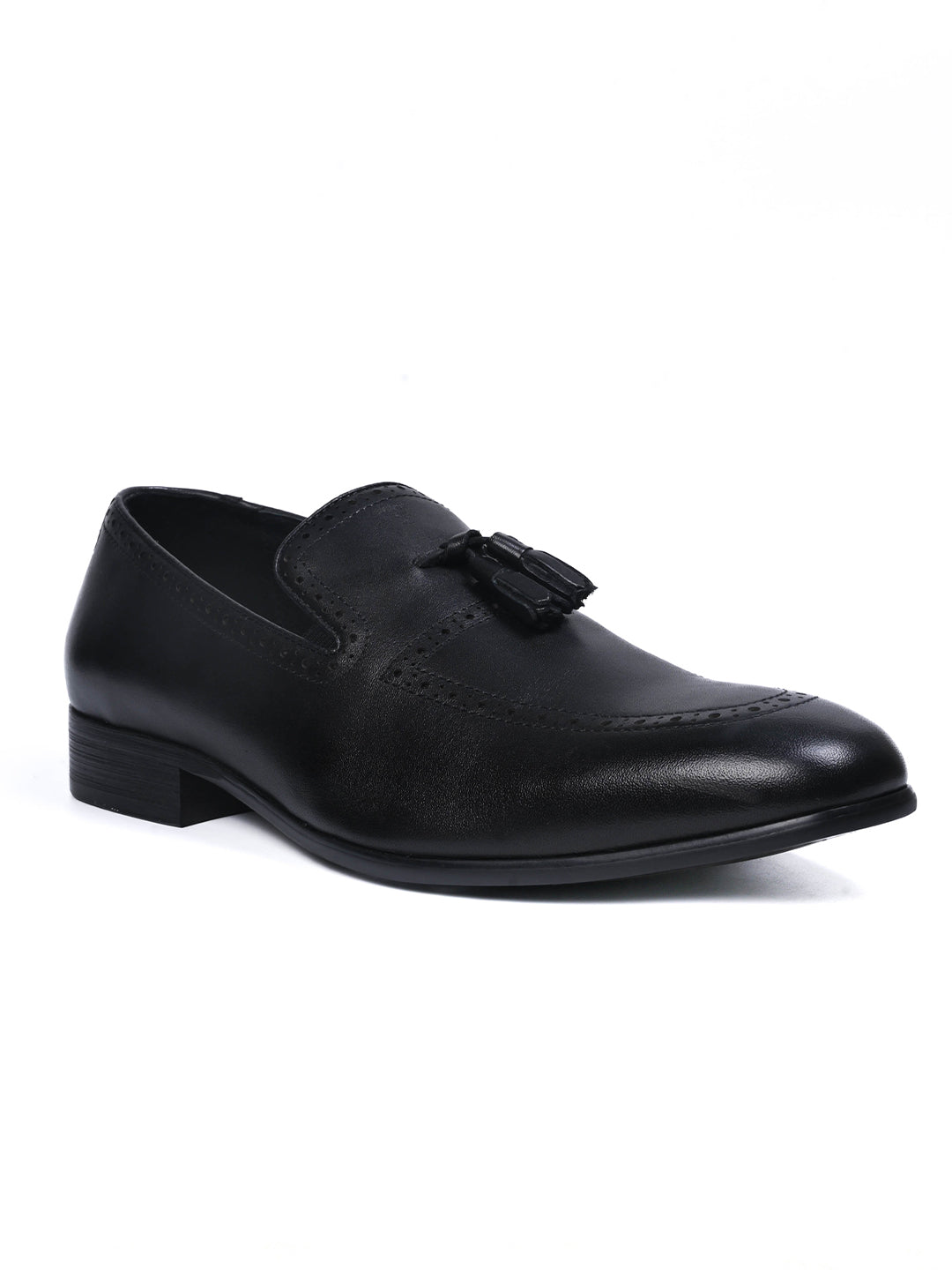 Men, Men Footwear, Black Loafers