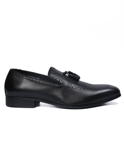 Men, Men Footwear, Black Loafers
