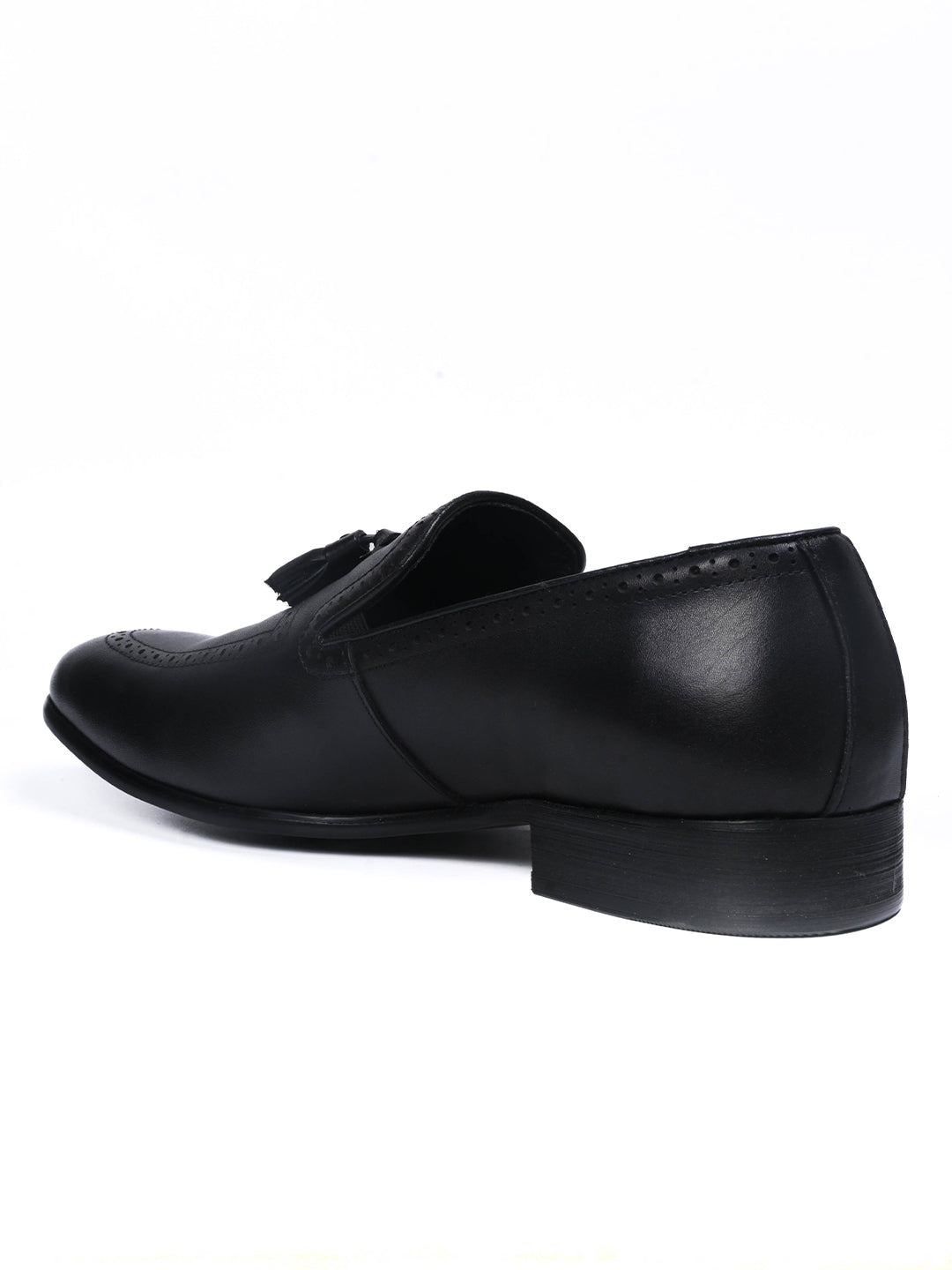 Men, Men Footwear, Black Loafers