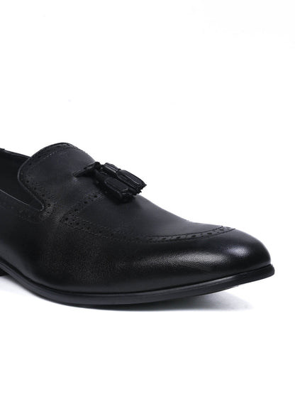 Men, Men Footwear, Black Loafers