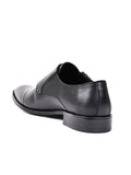 Men, Men Footwear, Black Monk Formal Shoes