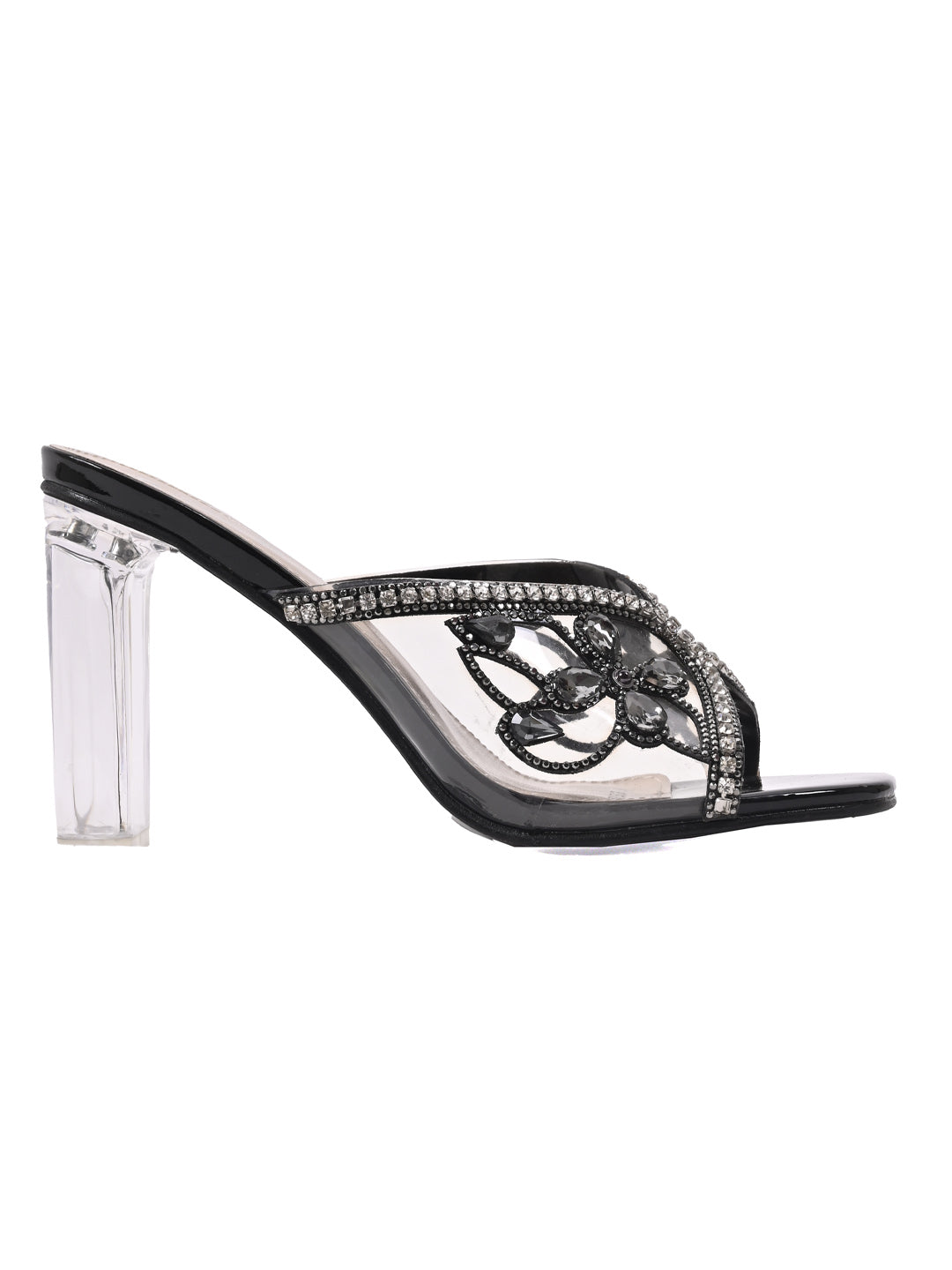 Buy Grey Heeled Sandals for Women by Svrnaa Online | Ajio.com