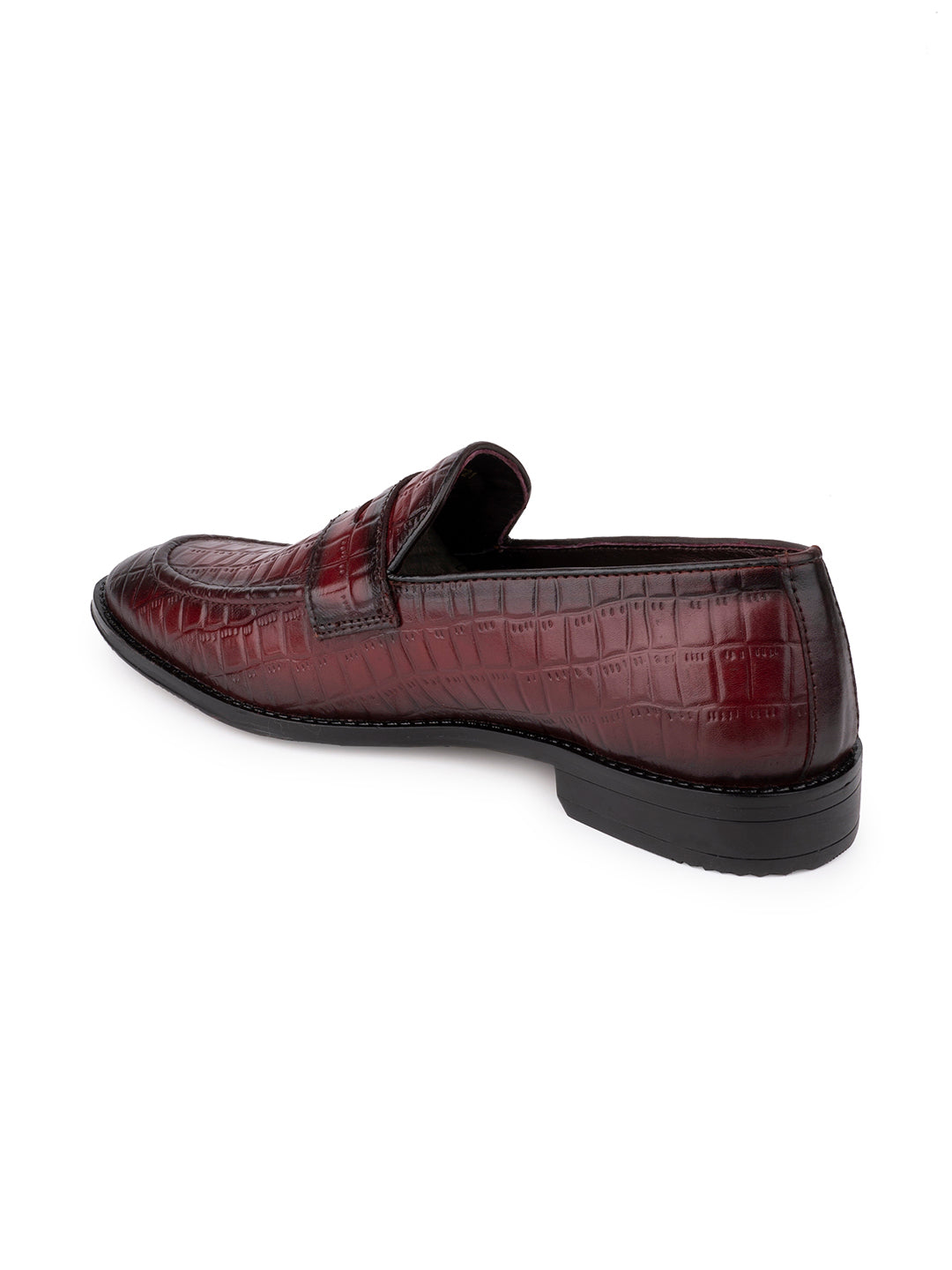 Men, Men Footwear, Burgundy Loafers