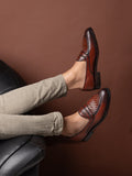 Men, Men Footwear, Brown Loafer