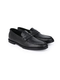 Men Black Solid Formal Loafers