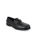 Men, Men Footwear, Black Loafers