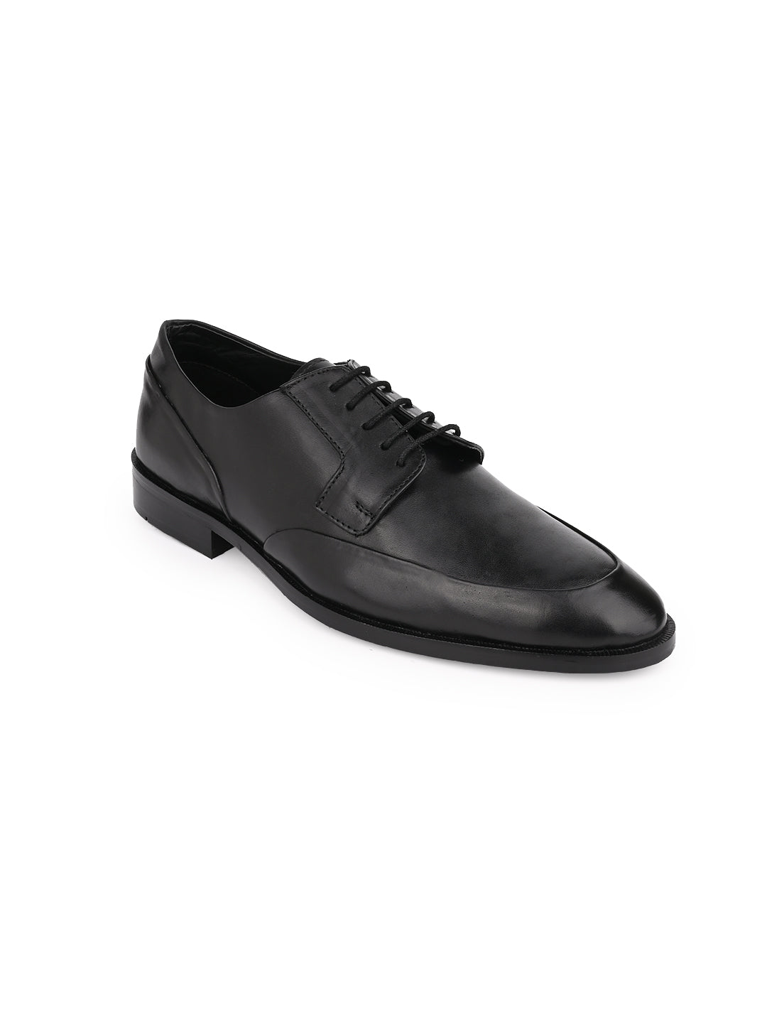 Men Black Solid Derby Formal Shoes – ShoeTree