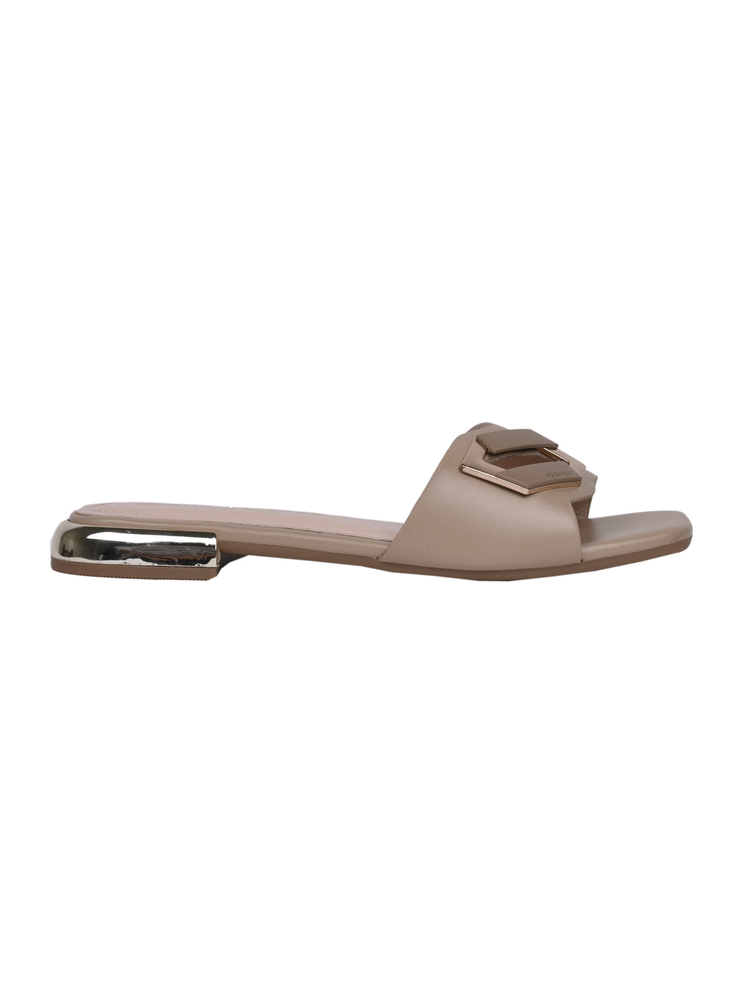 Women, Women Footwear, Khaki Open Toe Flats