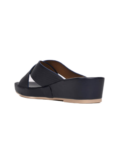 Women, Women Footwear, Navy Blue Sandals