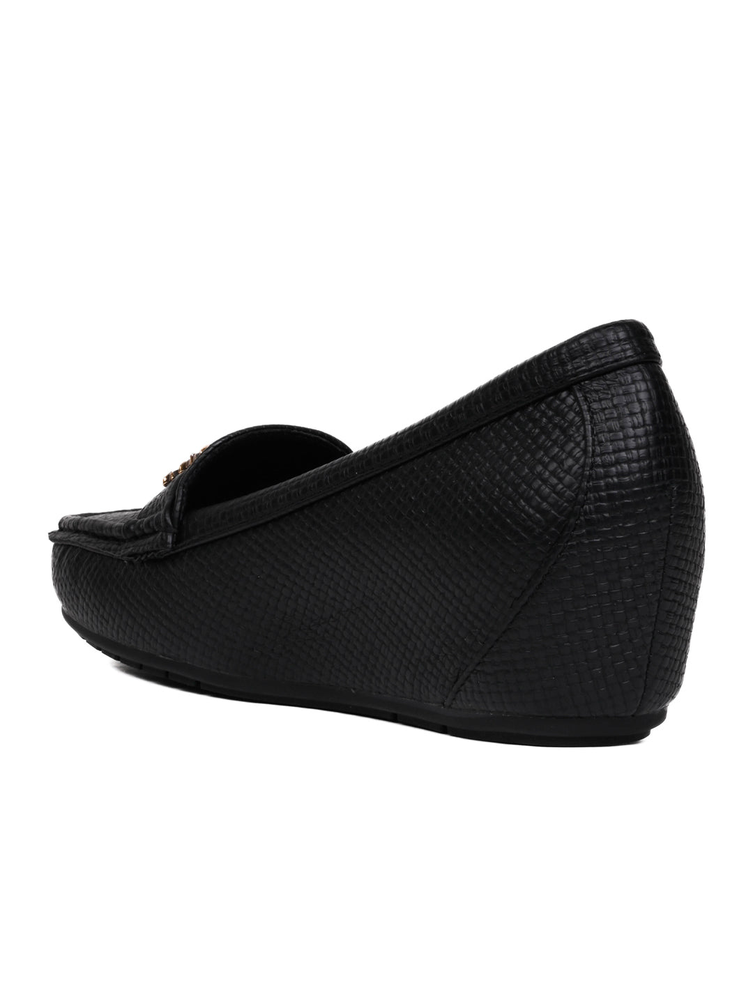 Women, Women Footwear, Black Loafers