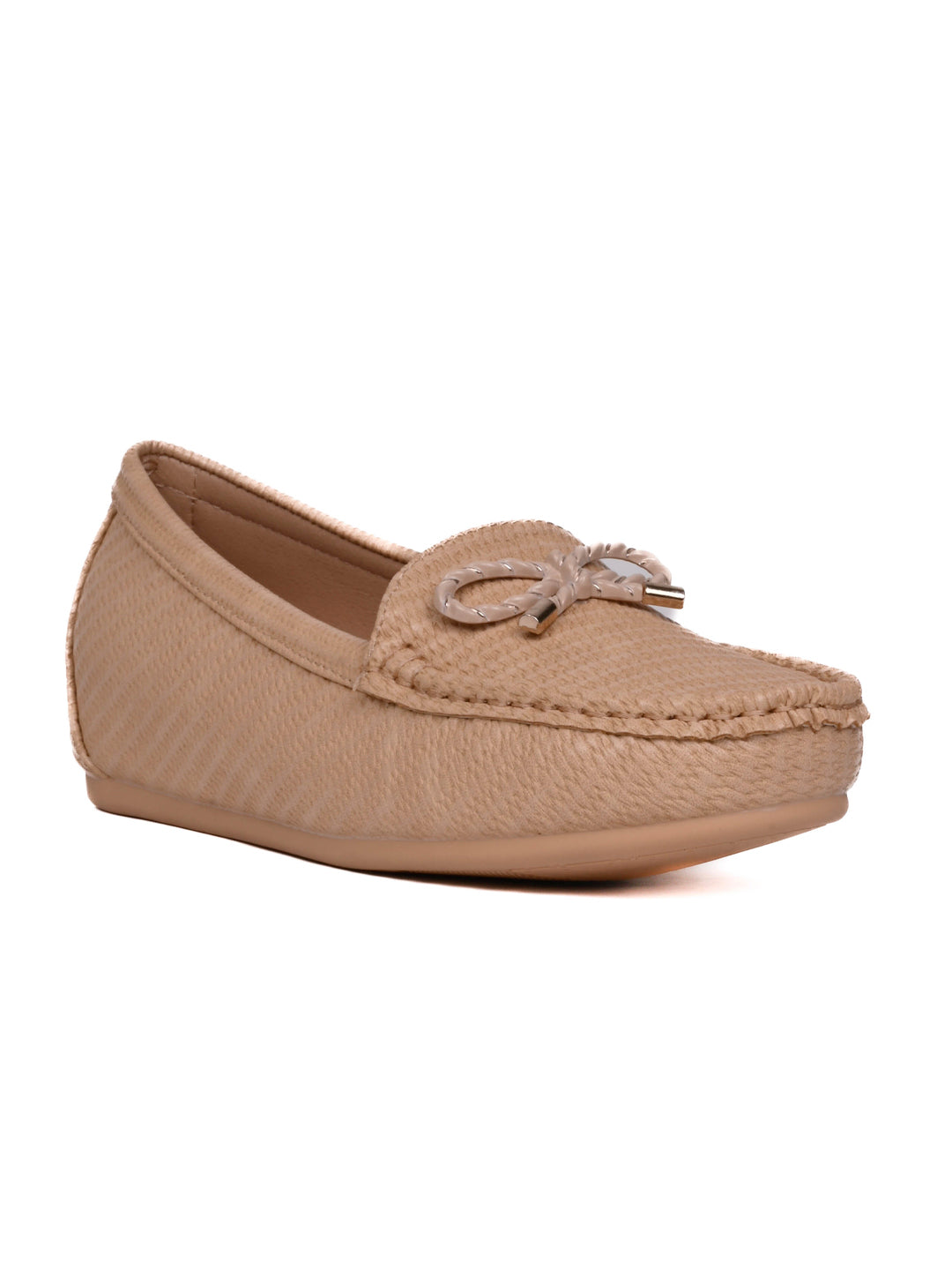 Women, Women Footwear, Beige Loafers