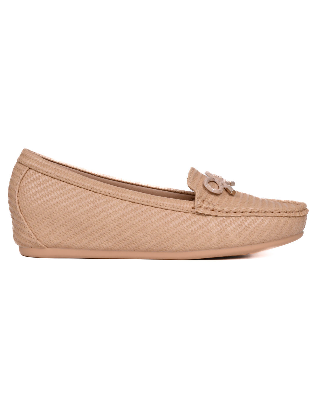 Women, Women Footwear, Beige Loafers