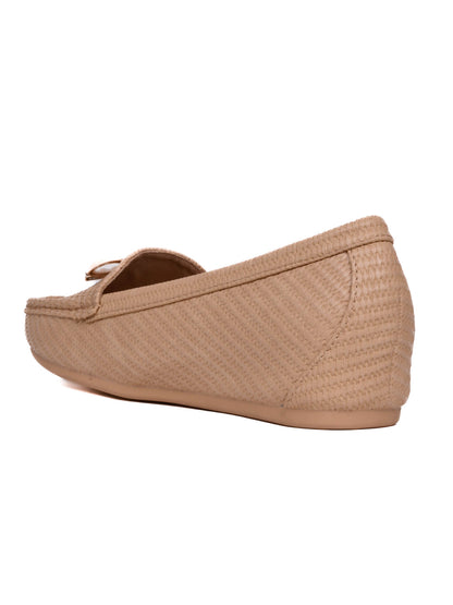 Women, Women Footwear, Beige Loafers