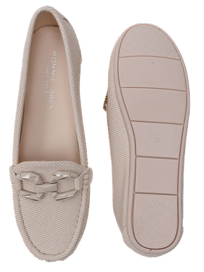 Women, Women Footwear, Beige Loafers