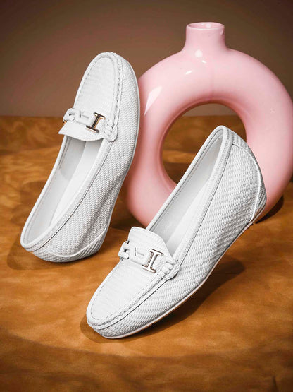 Women, Women Footwear, Off White Loafers